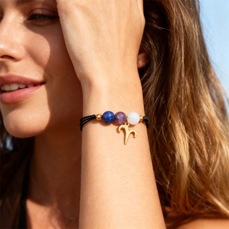🌌 Cosmic Calibrator ✨ | Zodiac Bracelet 12 Constellations 🌙 | Handmade & Magnetically Optimized 🛡️