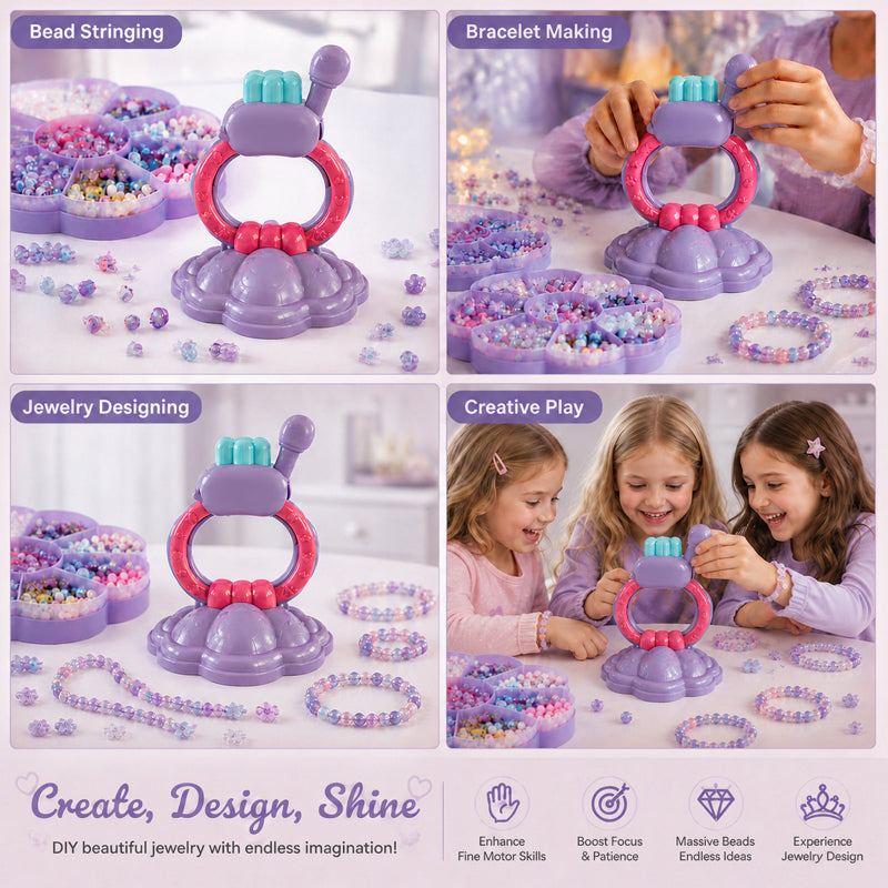 ✨New 2026 – Halloween & Christmas Gift｜DIY Beaded Bracelet Making Kit 🎁