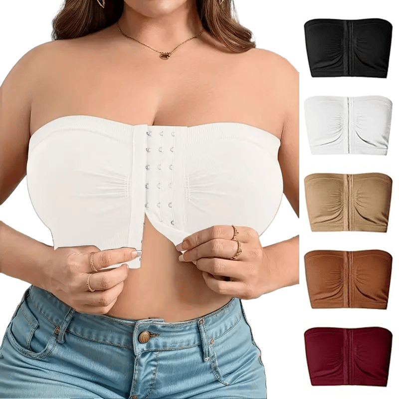 ⌛buy more, save more💞Large strapless bra with breathable front closur