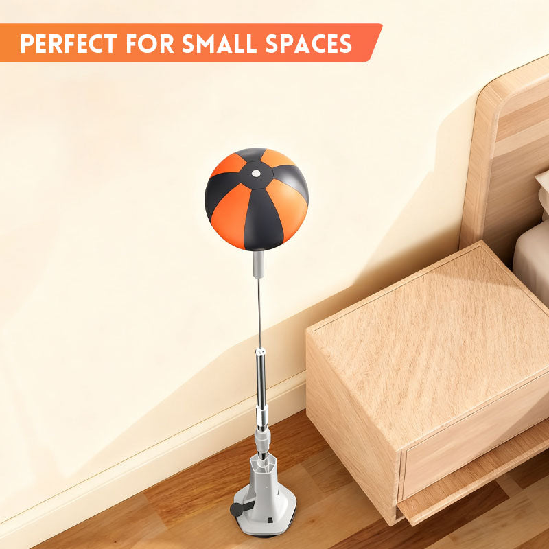 💥 Black Friday: 50% off! 🥊 Free-standing punch bag with speedball ⭐ | Height-adjustable & whisper-quiet | Extra-strong suction base 🏠