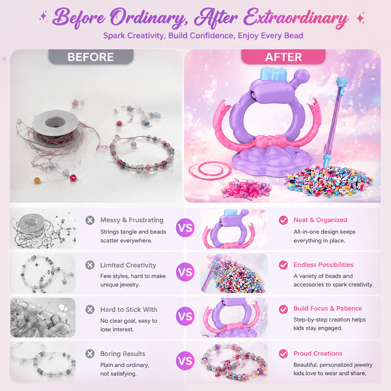 ✨New 2026 – Halloween & Christmas Gift｜DIY Beaded Bracelet Making Kit 🎁