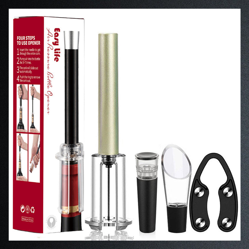 🍷✨Air Pump Cork Remover Wine Bottle Opener Set