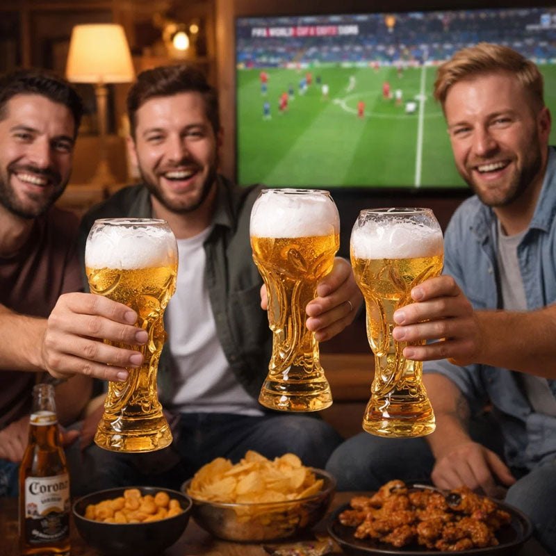 ⚽ Football Trophy Beer Glass 🏆