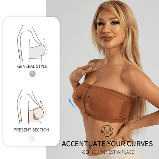 ⌛buy more, save more💞Large strapless bra with breathable front closur
