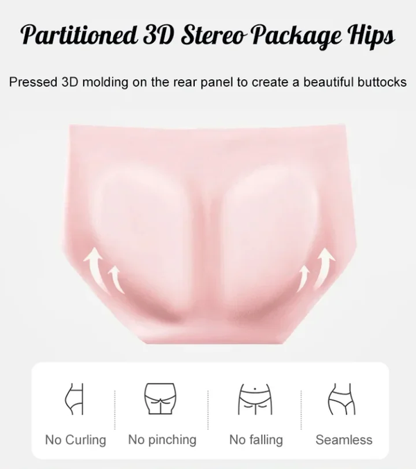 💖Size: 40-100 kg✨🎁Buy 1 get 2 (3-pack) 🎁Premium satin antibacterial Ice Silk moisture absorbing pantie