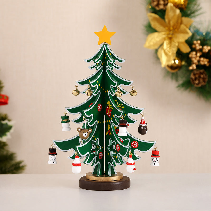 🎄 DIY Wooden Christmas Tree Ornament — Tabletop Festive Decor Kit
