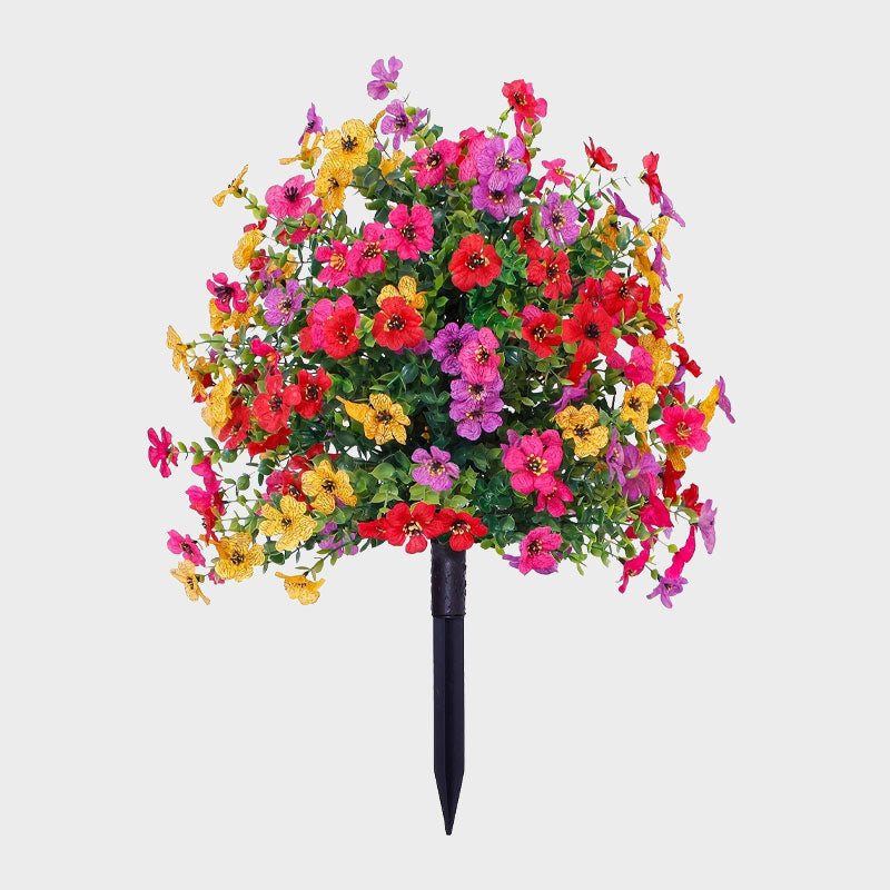 🌿Artificial flower decoration with eucalyptus and violets 💜
