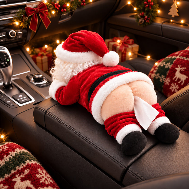 🍑 Hilarious Santa Claus Rear Tissue Box Cover 🎅