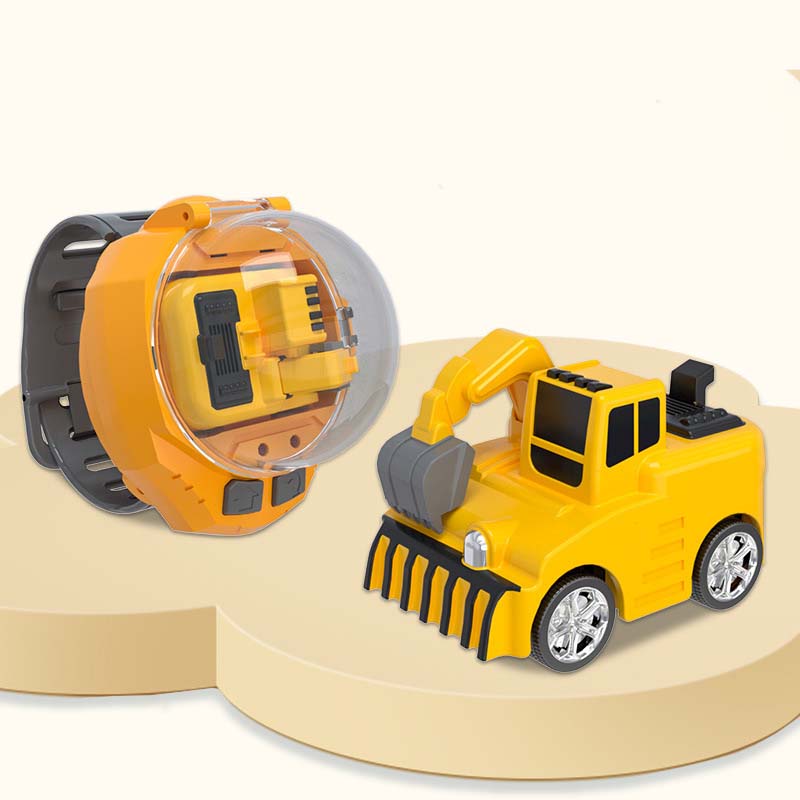 🚜Mini Alloy Excavator Watch Car for Kids ✨
