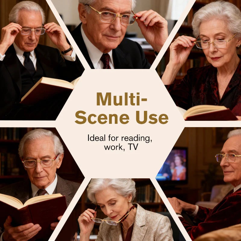 (🎁Last day 49% discount)👓Folding reading glasses with blue light filter and cas