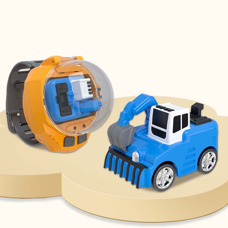 🚜Mini Alloy Excavator Watch Car for Kids ✨