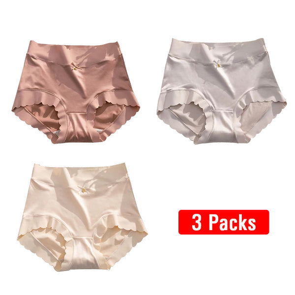 💖Size: 40-100 kg✨🎁Buy 1 get 2 (3-pack) 🎁Premium satin antibacterial Ice Silk moisture absorbing pantie