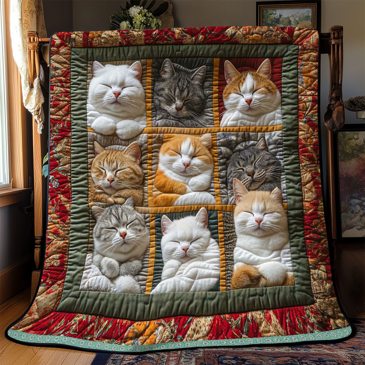 😴Sleeping Royal Cat Blanket🐱