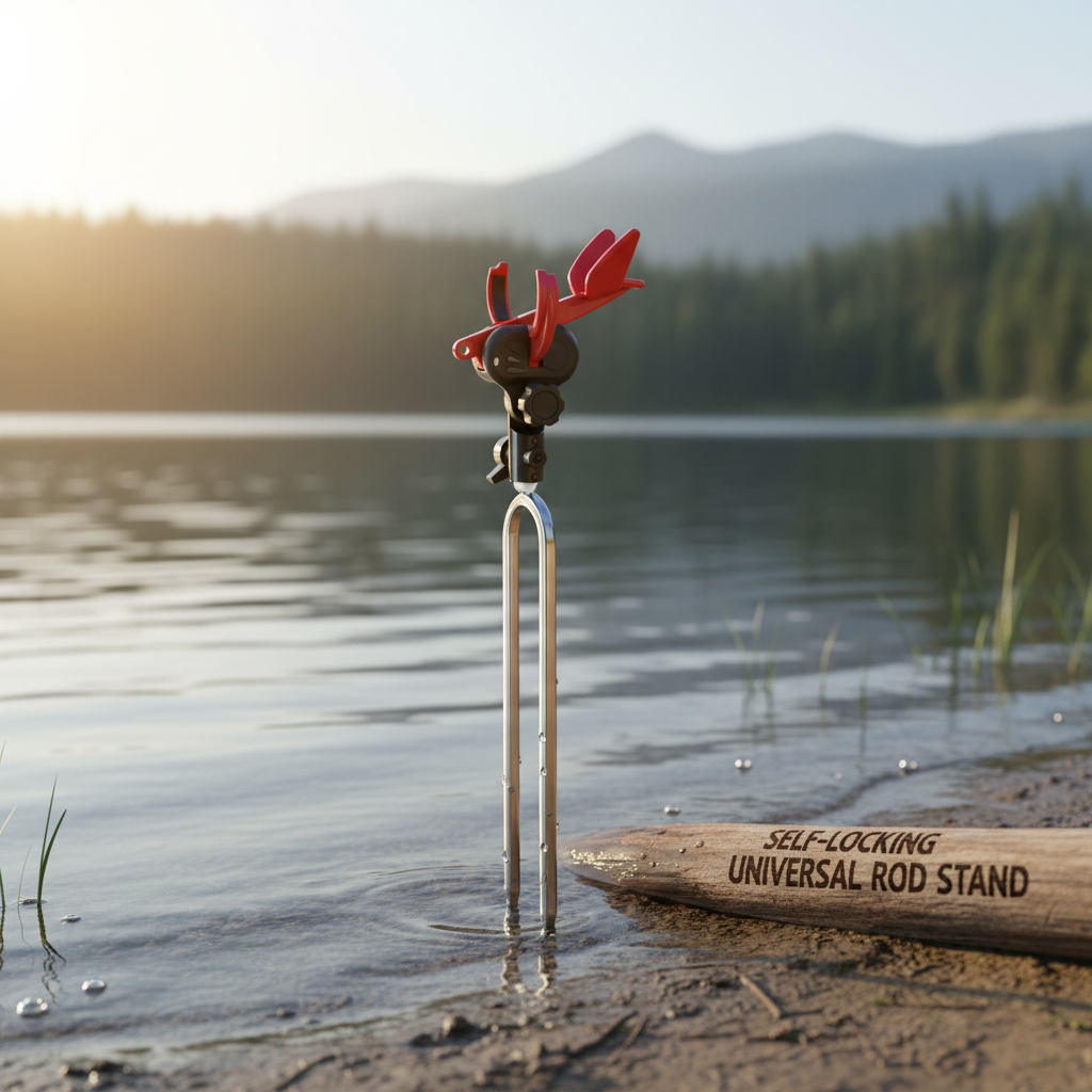 🎣 360° Self-Locking Fishing Rod Ground Stand 🪜