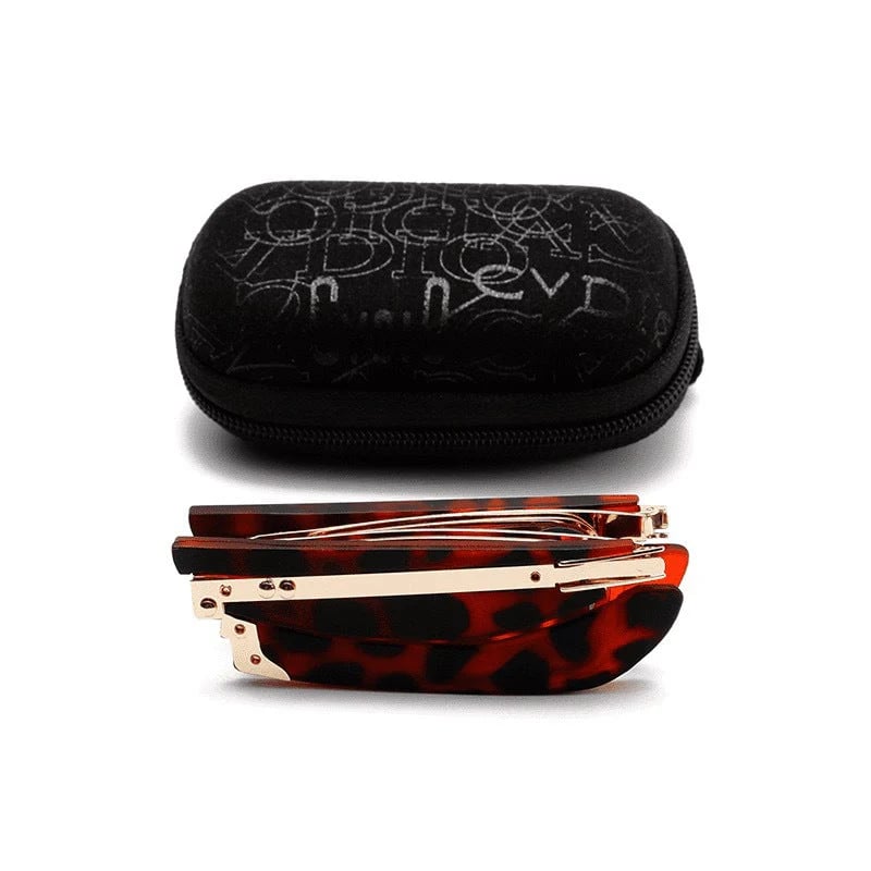 (🎁Last day 49% discount)👓Folding reading glasses with blue light filter and cas