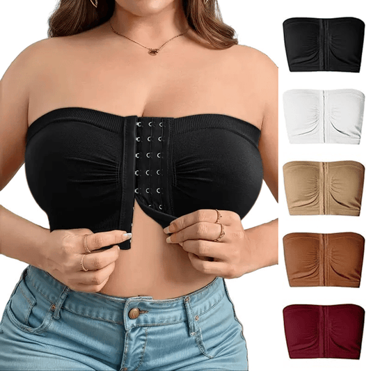 ⌛buy more, save more💞Large strapless bra with breathable front closur