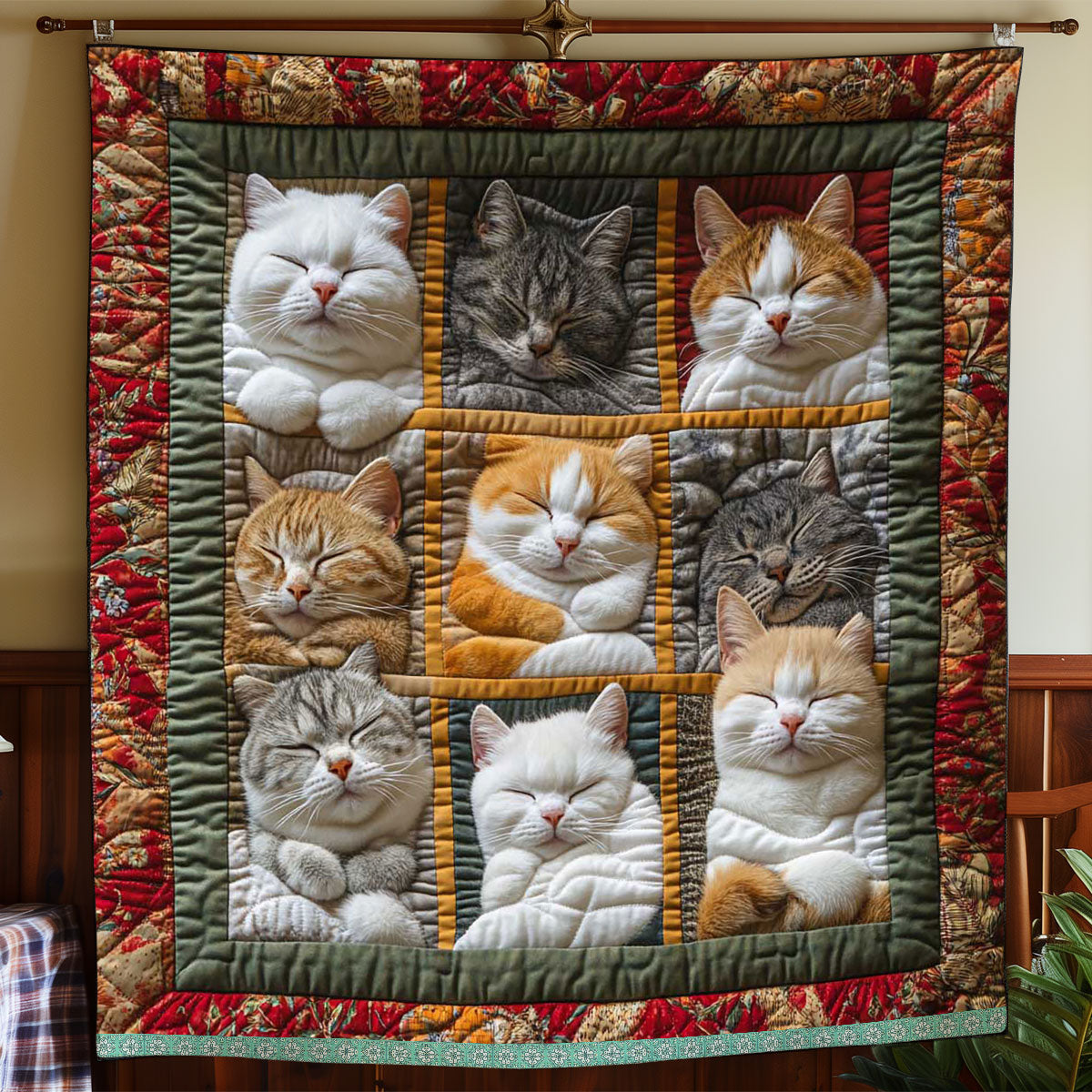 😴Sleeping Royal Cat Blanket🐱
