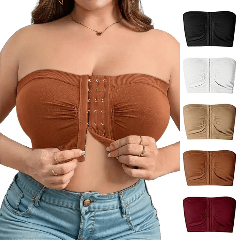 ⌛buy more, save more💞Large strapless bra with breathable front closur
