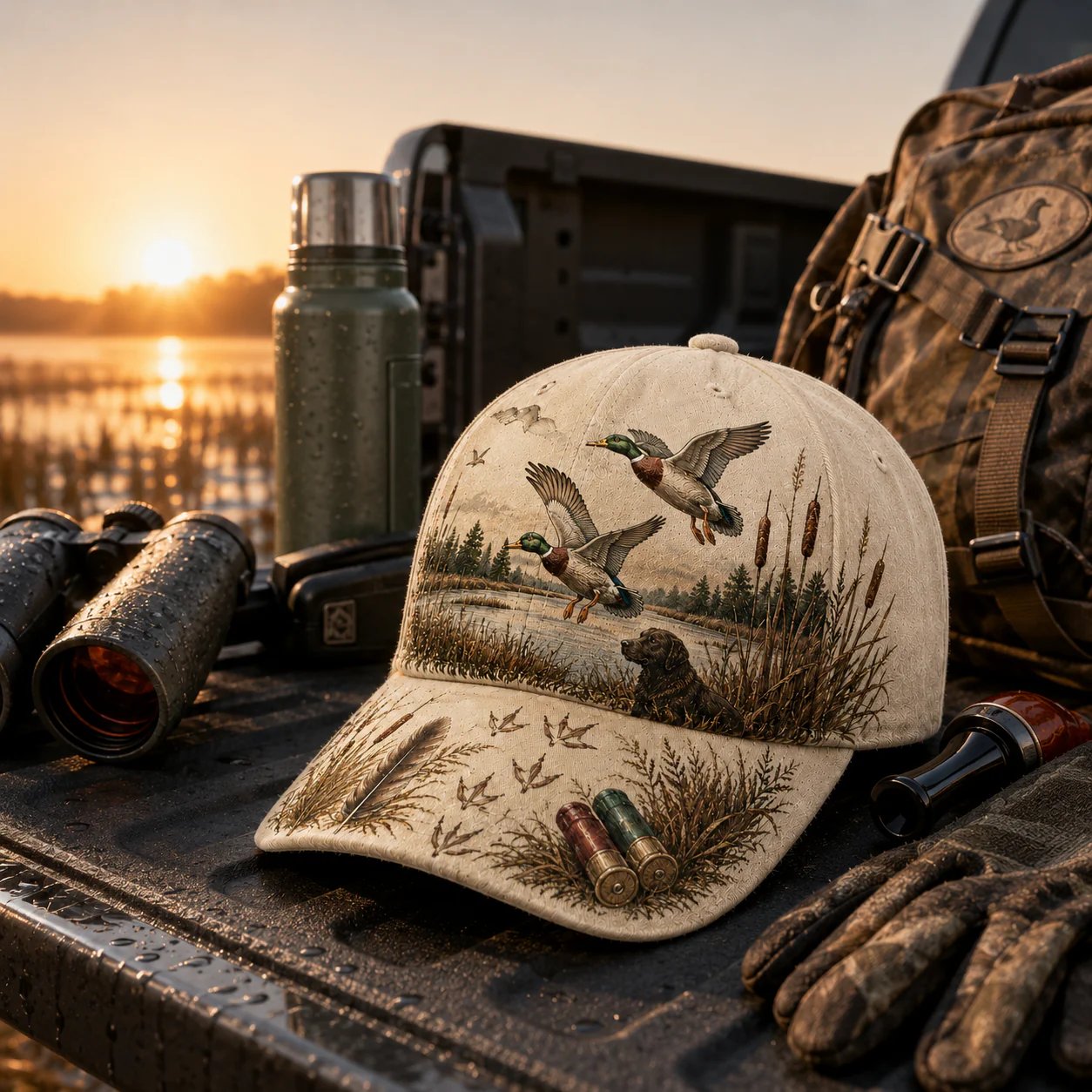 💥SPECIAL OFFER 50% OFF -🦆 WILD & READY DUCK HUNTING CAP - 100% COTTON