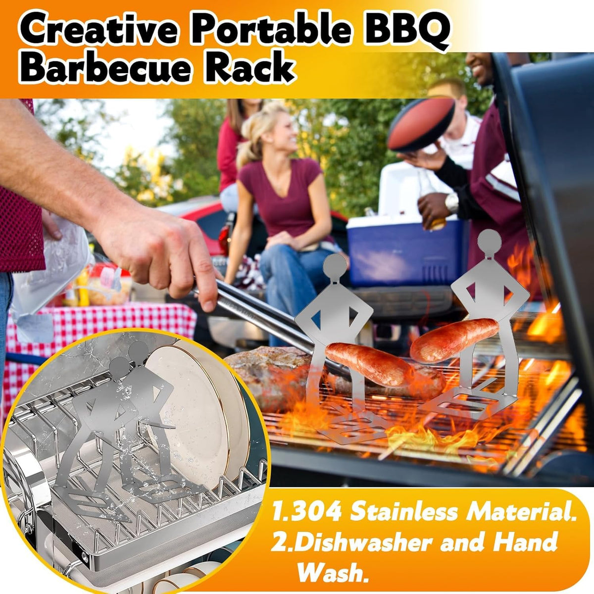 Stainless Steel BBQ Sausage Holder