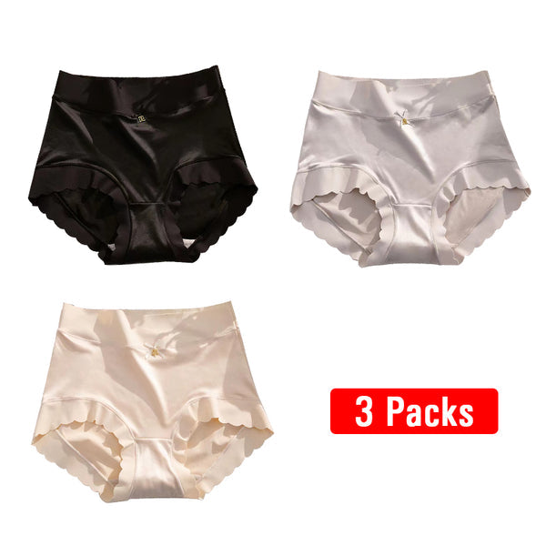 💖Size: 40-100 kg✨🎁Buy 1 get 2 (3-pack) 🎁Premium satin antibacterial Ice Silk moisture absorbing pantie