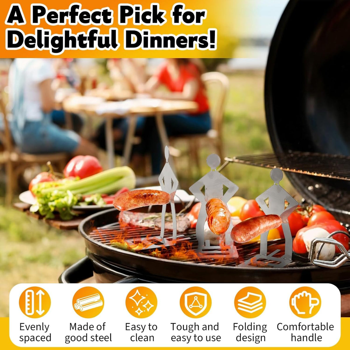 Stainless Steel BBQ Sausage Holder