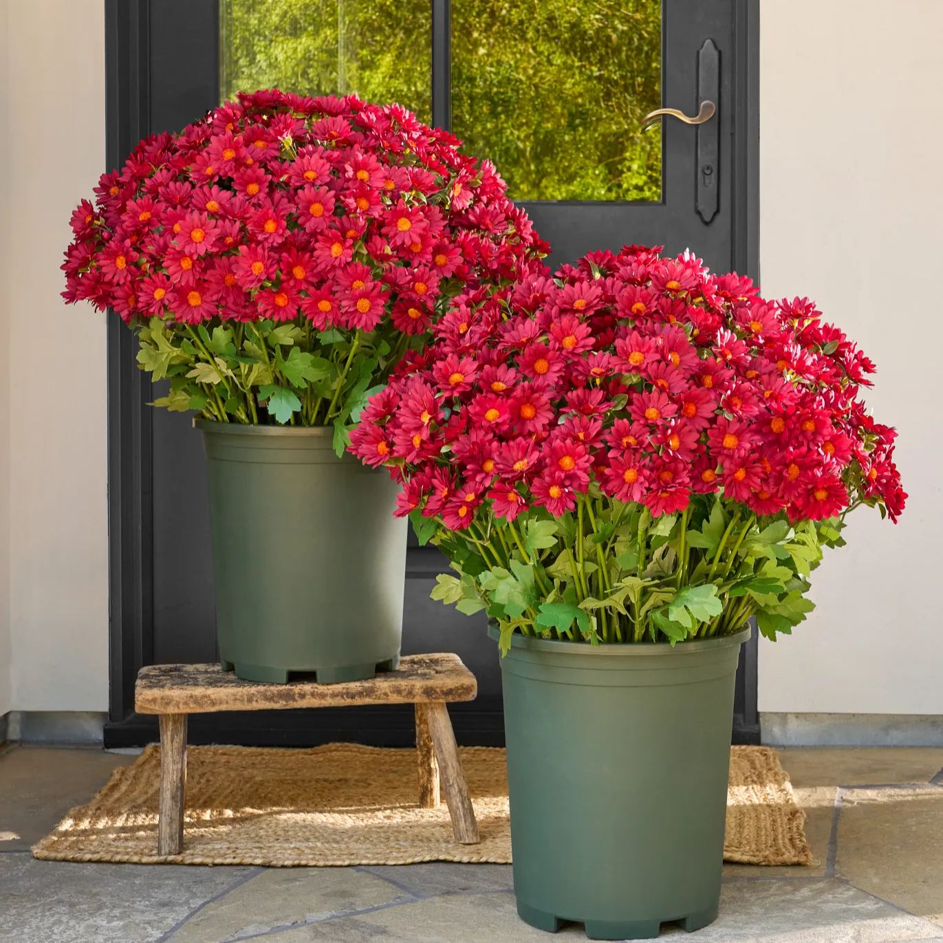 🍁 Artificial Fall Chrysanthemum Mums: Vibrant UV-Resistant Outdoor Autumn Flowers! 🍂