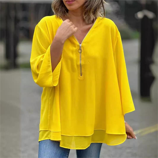 👕Solid color casual long sleeves✨