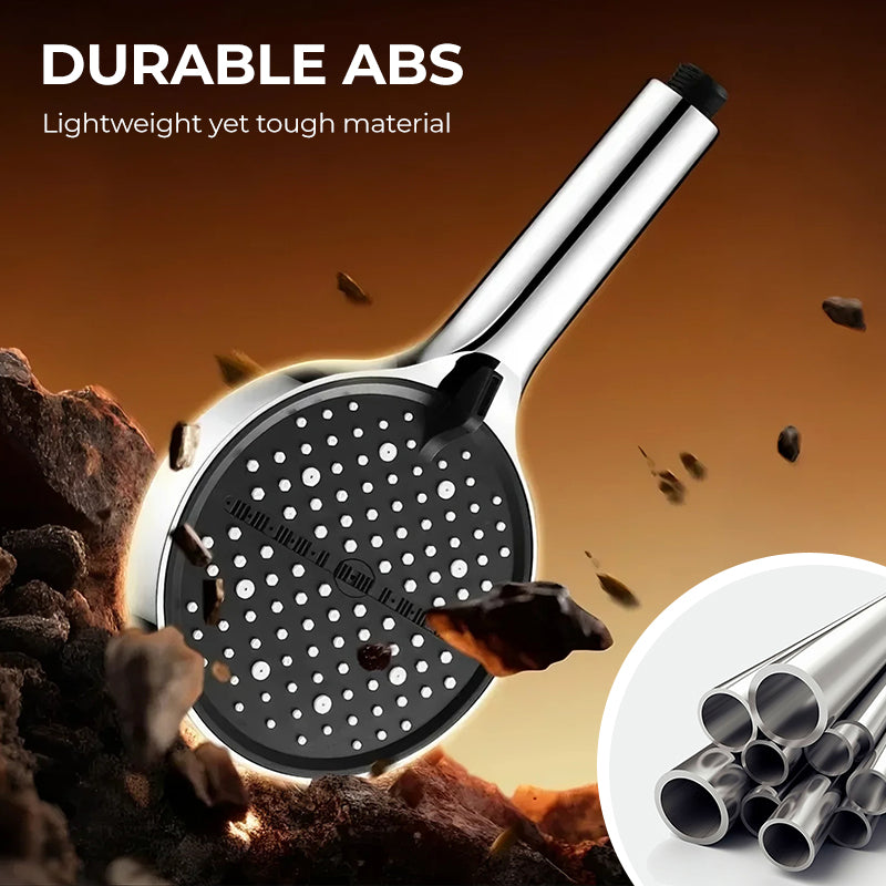 🌧️ Is the water pressure too low? This rain shower head is the solution—with eight adjustable spray settings, it delivers a truly torrential downpour! 💪🚿